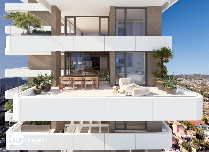 Apartamento de lujo de 2 dormitorios con vistas al mar a la venta en Calpe, Costa Blanca