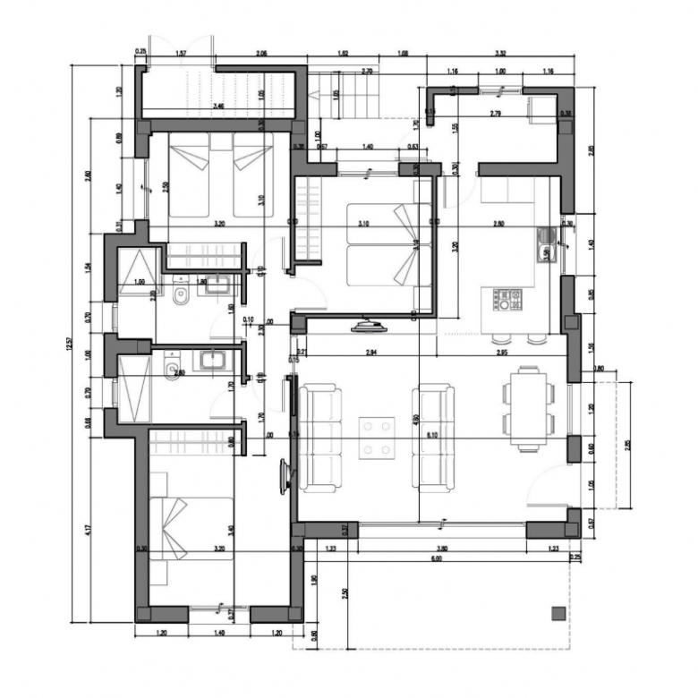 Villa de nueva construción con 3 dormitorios y piscina privada a la venta en Rafal(Alicante)