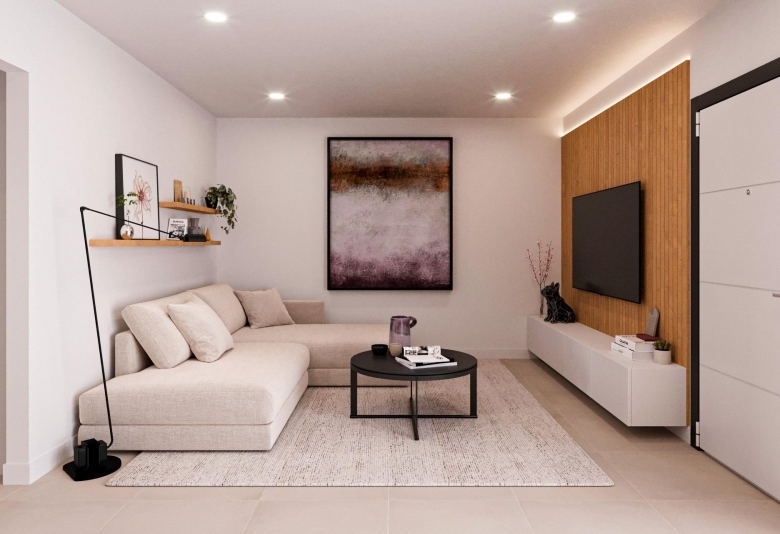 Adosado de nueva construcción de 2 dormitorios con solarium y piscina privada a la venta en Fuente Alamo(Murcia)