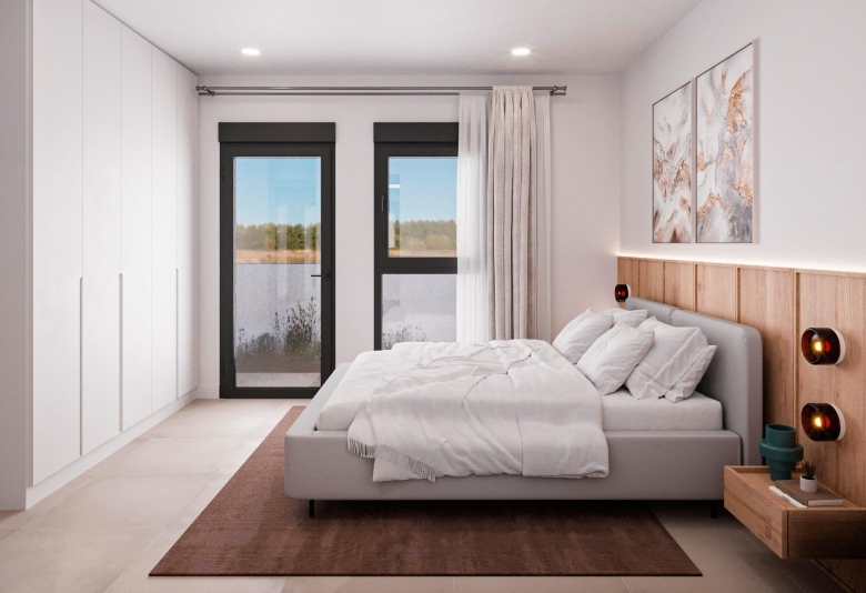 Adosado de nueva construcción de 2 dormitorios con solarium y piscina privada a la venta en Fuente Alamo(Murcia)