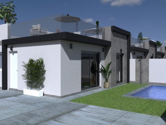 Villa de lujo de una sola planta con 3 dormitorios y piscina privada en Balsicas, Murcia
