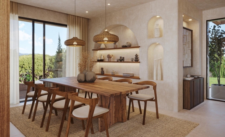 Villa estilo Ibiza de nueva construcción con 3 dormitorios a la venta en Jávea