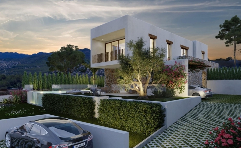 Villa de lujo con 4 dormitorios y vistas panorámicas a la venta en Las Laderas, Jávea