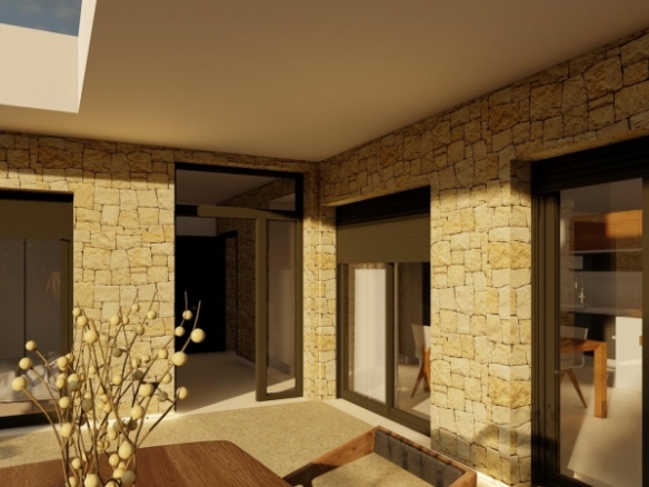 Villa en venta obra nueva con piscina en Pinoso