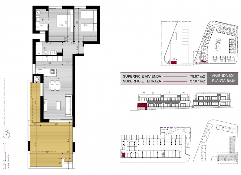 Bungalow de planta baja con 2 dormitorios a la venta en Lo Marabú, Ciudad Quesada
