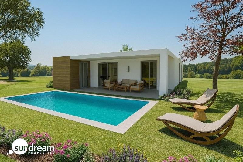 Villa en una sola planta con 4 dormitorios y piscina privada a la venta en Monforte del Cid(Alicante)