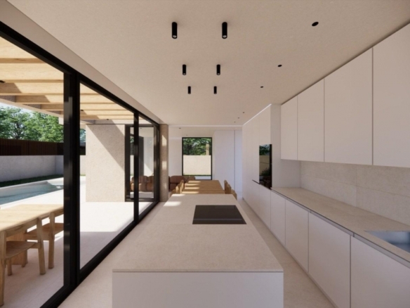 Villa de lujo de nueva construcción con 4 dormitorios y vistas al mar a la venta en La Alberca Polop