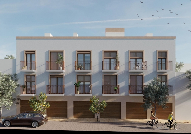 Moderno apartamento de 1 dormitorio con garaje privado y vistas a los viñedos en Hondón de las Nieves.