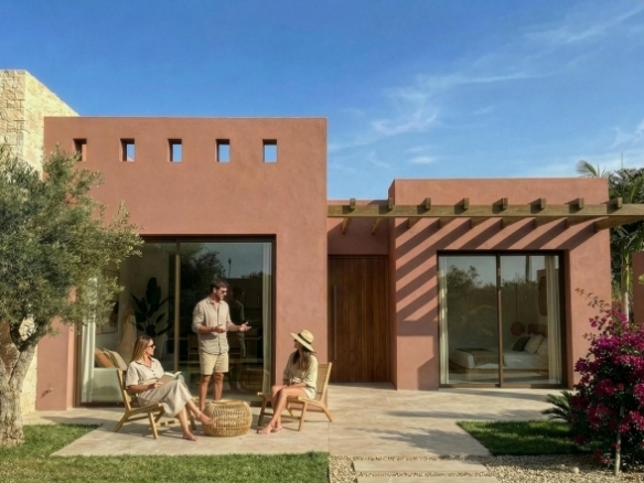 Villa de nueva construcción semiindependiente con 2 dormitorios y piscina privada en Torre Pacheco