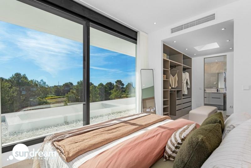 g_42845-10-36 Villa de nueva construcción de 3 dormitorios con piscina privada y sótano con garaje y trastero a la venta en Polop