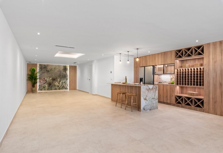 Villa de nueva construcción de 3 dormitorios con piscina privada y sótano con garaje y trastero a la venta en Polop