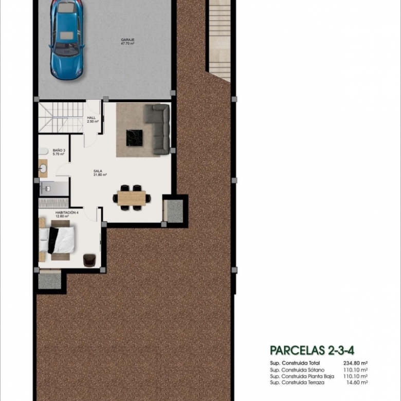 Villa de nueva construcción con 3 dormitorios y piscina privada a la venta en Benijófar