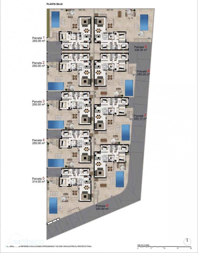 Villa de nueva construcción con 4 dormitorios y piscina privada a la venta en Benijófar
