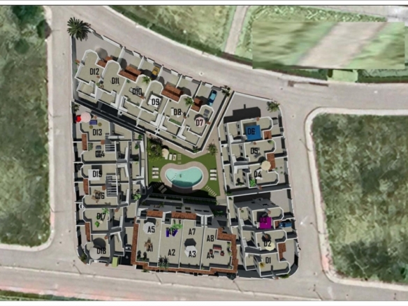 Bungalow de planta baja con 2 dormitorios y jardín privado a la venta en Cox(Alicante)