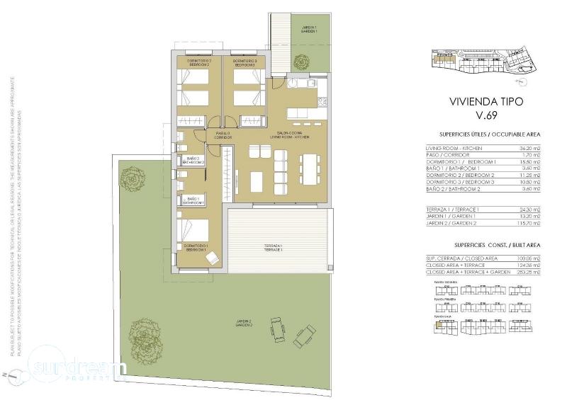 g_43179-7-11 LO ROMERO GOLF, MAGNÍFICOS APARTAMENTOS EN PRIMERA LÍNEA 3 DORMITORIOS 2 BAÑOS