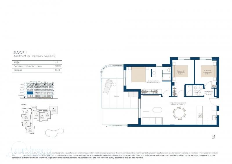 g_43295-24-9 Apartamento de lujo con 3 dormitorios en primera linea de golf en El Valle Golf Resort(Murcia)