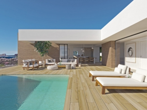 Villa de lujo de 3 dormitorios con maravillosas vistas al mar Mediterráneo a la venta en Benitachell(Alicante)