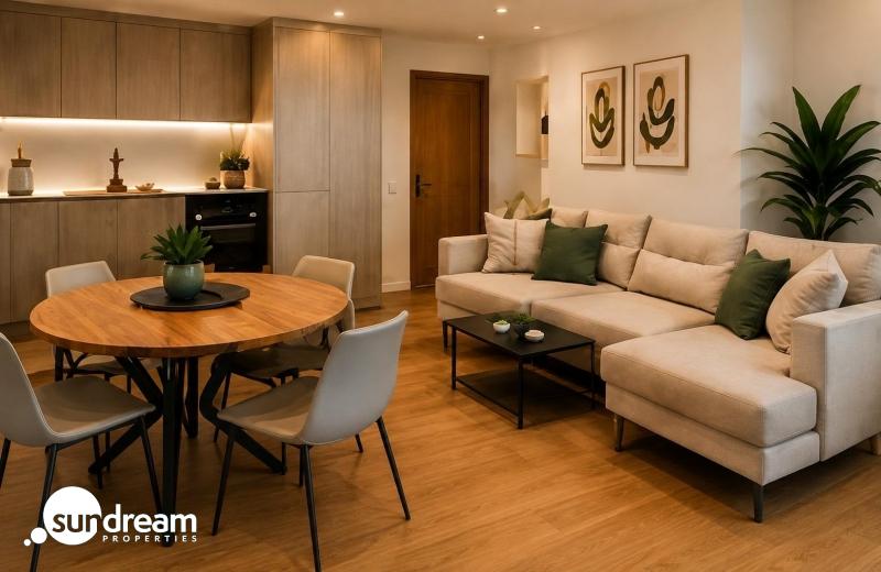 Apartamento turistico nuevo de 1 dormitorio a solo 250 metros de la playa en Los Alcázares