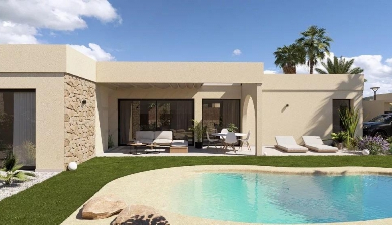 Villa de 3 dormitorios en una planta con piscina privada en resort de golf(Murcia)
