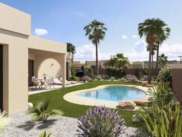 Villa de 3 dormitorios en una planta con piscina privada en resort de golf(Murcia)