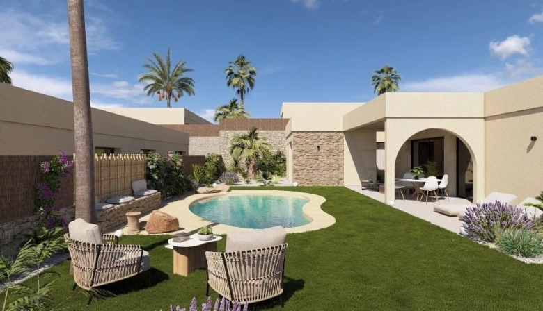 Villa de 3 dormitorios en una planta con piscina privada en resort de golf(Murcia)