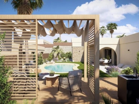 Villa de 3 dormitorios en una planta con piscina privada en resort de golf(Murcia)