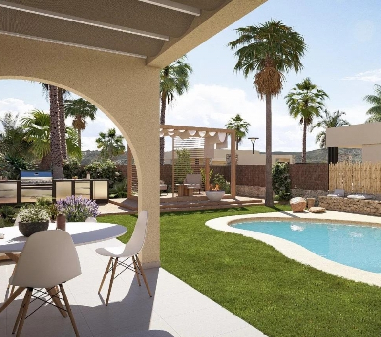 Villa de 3 dormitorios en una planta con piscina privada en resort de golf(Murcia)
