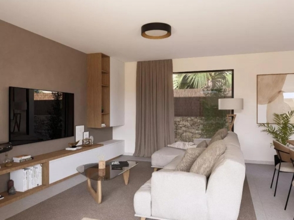 Villa de 3 dormitorios en una planta con piscina privada en resort de golf(Murcia)