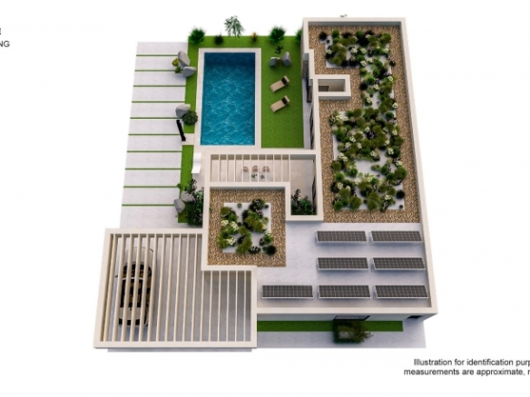 Villa en una sola planta con 3 dormitorios y piscina privada a la venta en resort de golf(Murcia)
