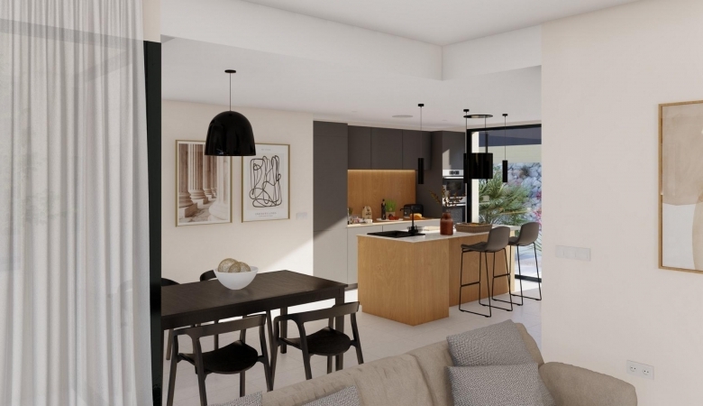 Villa de 3 dormitorios en una sola planta con piscina privada en resort de golf a la venta en Murcia