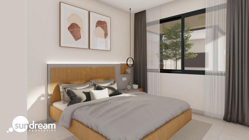Villa de 3 dormitorios en una sola planta con piscina privada en resort de golf a la venta en Murcia