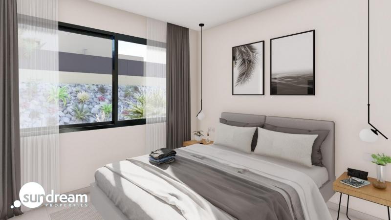 g_43474-4-25 Villa de 3 dormitorios en una sola planta con piscina privada en resort de golf a la venta en Murcia