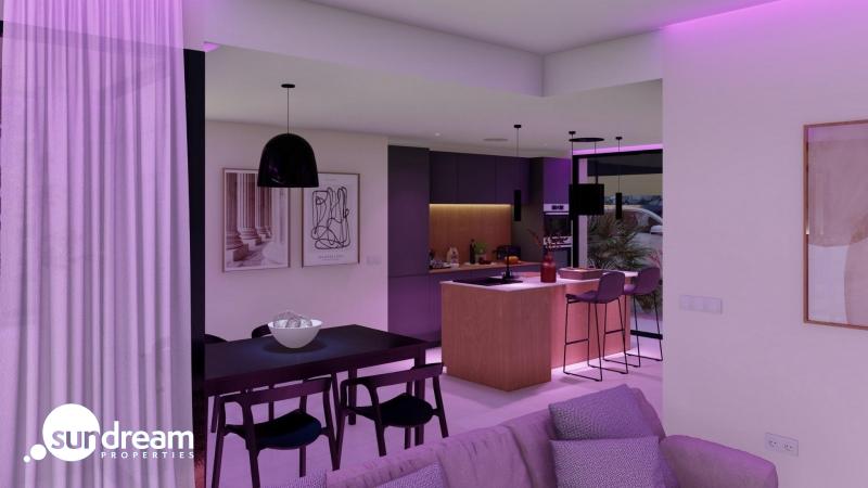 g_43474-4-28 Villa de 3 dormitorios en una sola planta con piscina privada en resort de golf a la venta en Murcia