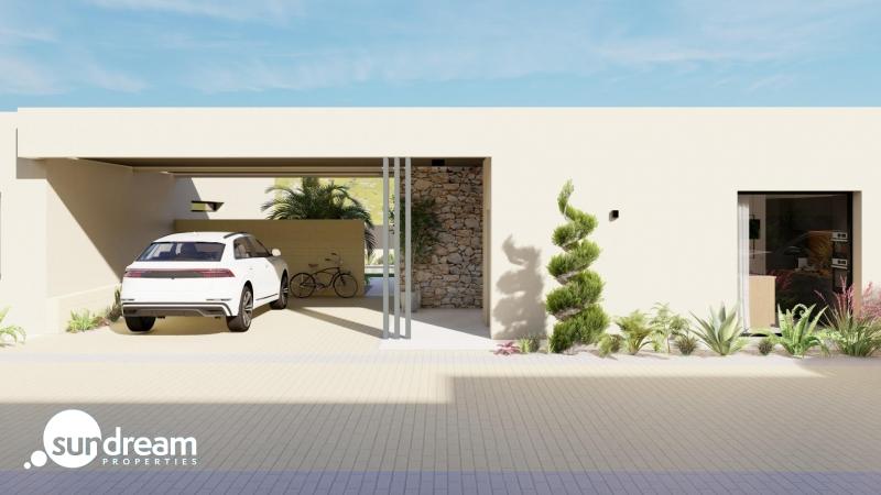 Villa de 3 dormitorios en una sola planta con piscina privada en resort de golf a la venta en Murcia