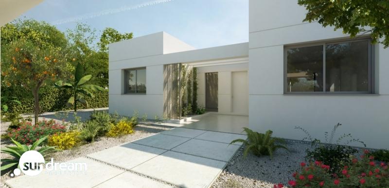 g_43489-14-14 Exclusiva villa de 4 dormitorios en una sola planta con piscina privada en golf resort en Murcia