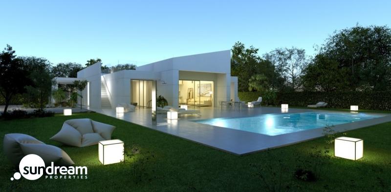 Exclusiva villa de 4 dormitorios en una sola planta con piscina privada en golf resort en Murcia