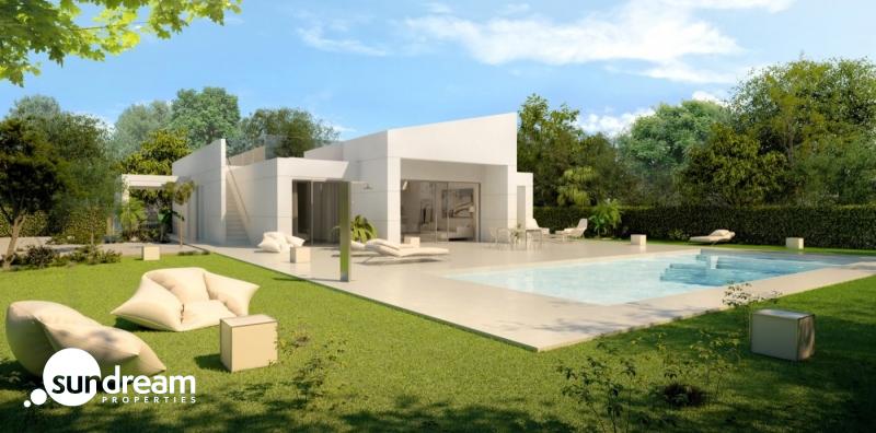 g_43489-14-23 Exclusiva villa de 4 dormitorios en una sola planta con piscina privada en golf resort en Murcia
