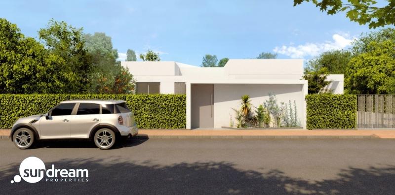Exclusiva villa de 4 dormitorios en una sola planta con piscina privada en golf resort en Murcia