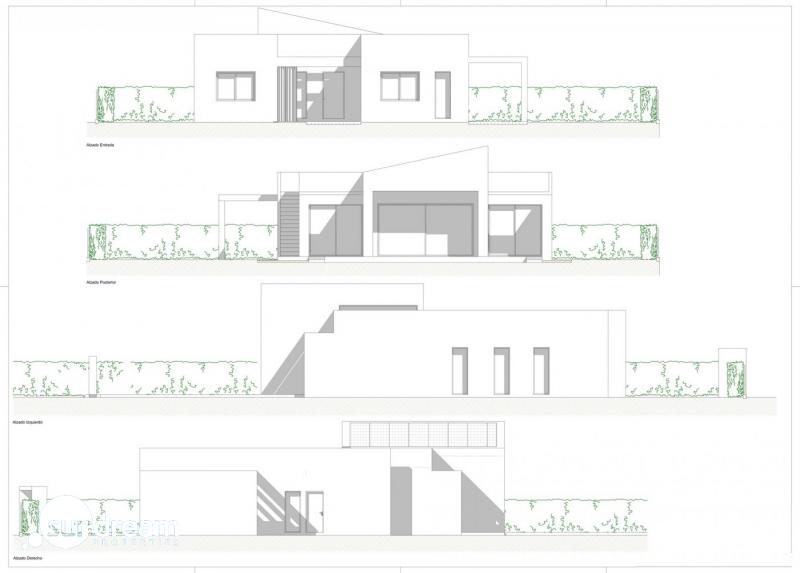 Exclusiva villa de 4 dormitorios en una sola planta con piscina privada en golf resort en Murcia