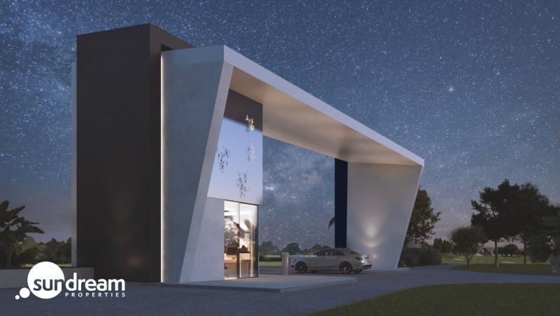Exclusiva villa de 4 dormitorios en una sola planta con piscina privada en golf resort en Murcia