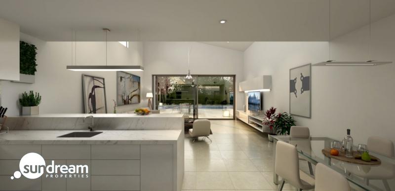 Exclusiva villa de 4 dormitorios en una sola planta con piscina privada en golf resort en Murcia