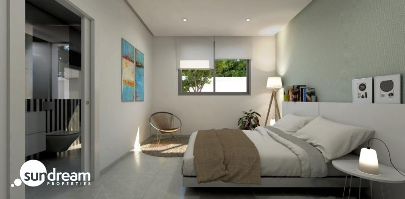 g_43489-14-8 Exclusiva villa de 4 dormitorios en una sola planta con piscina privada en golf resort en Murcia