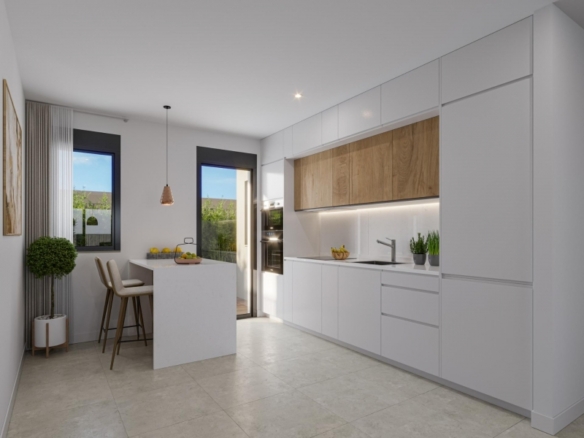 Ático de 2 dormitorios con solarium privado y magnificas vistas al mar a 250m de la playa en Los Alcázares(Murcia)