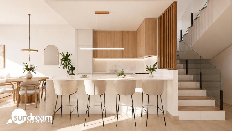 Villa adosada de 3 dormitorios de nueva construcción en Santa Rosalia Lake and Life Resort, Murcia
