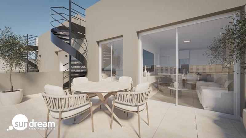 g_43520-46-1 Ático de 1 dormitorio con solarium privado a 800m de la playa y el paseo marítimo en Torrevieja(Alicante)