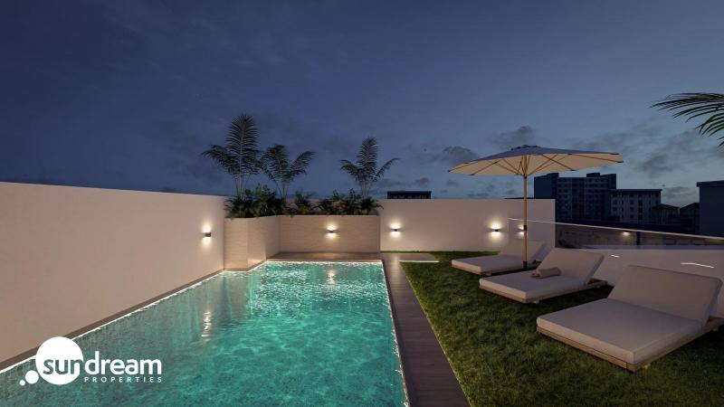 g_43520-46-10 Ático de 1 dormitorio con solarium privado a 800m de la playa y el paseo marítimo en Torrevieja(Alicante)