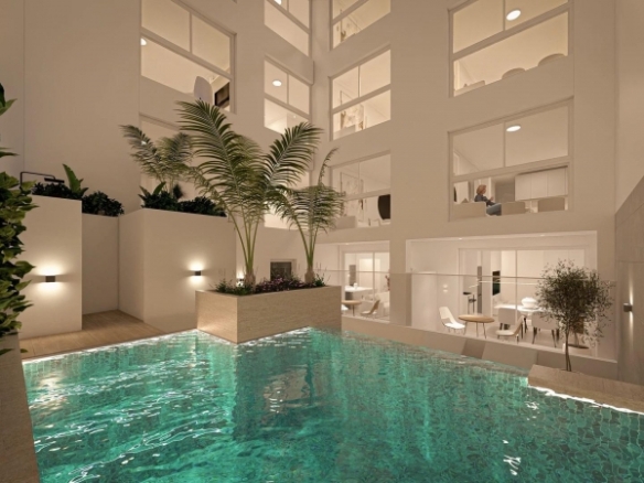 Ático de 1 dormitorio con solarium privado a 800m de la playa y el paseo marítimo en Torrevieja(Alicante)