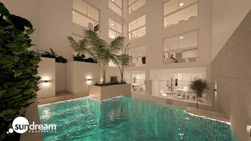 g_43520-46-14 Ático de 1 dormitorio con solarium privado a 800m de la playa y el paseo marítimo en Torrevieja(Alicante)