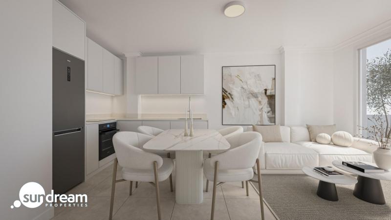 Ático de 1 dormitorio con solarium privado a 800m de la playa y el paseo marítimo en Torrevieja(Alicante)