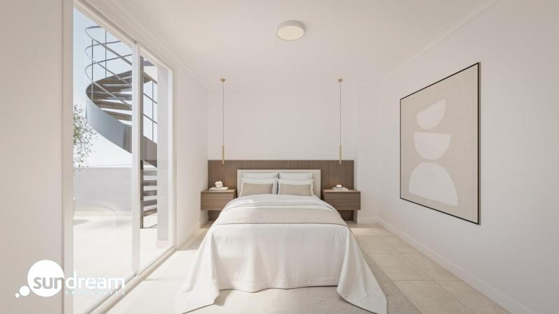 Ático de 1 dormitorio con solarium privado a 800m de la playa y el paseo marítimo en Torrevieja(Alicante)